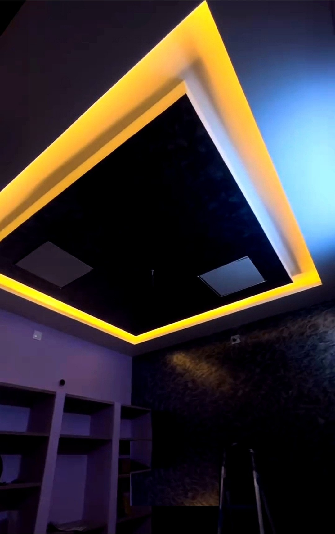 Modern LED Cove Lighting False Ceiling Design For Living Room In Chennai